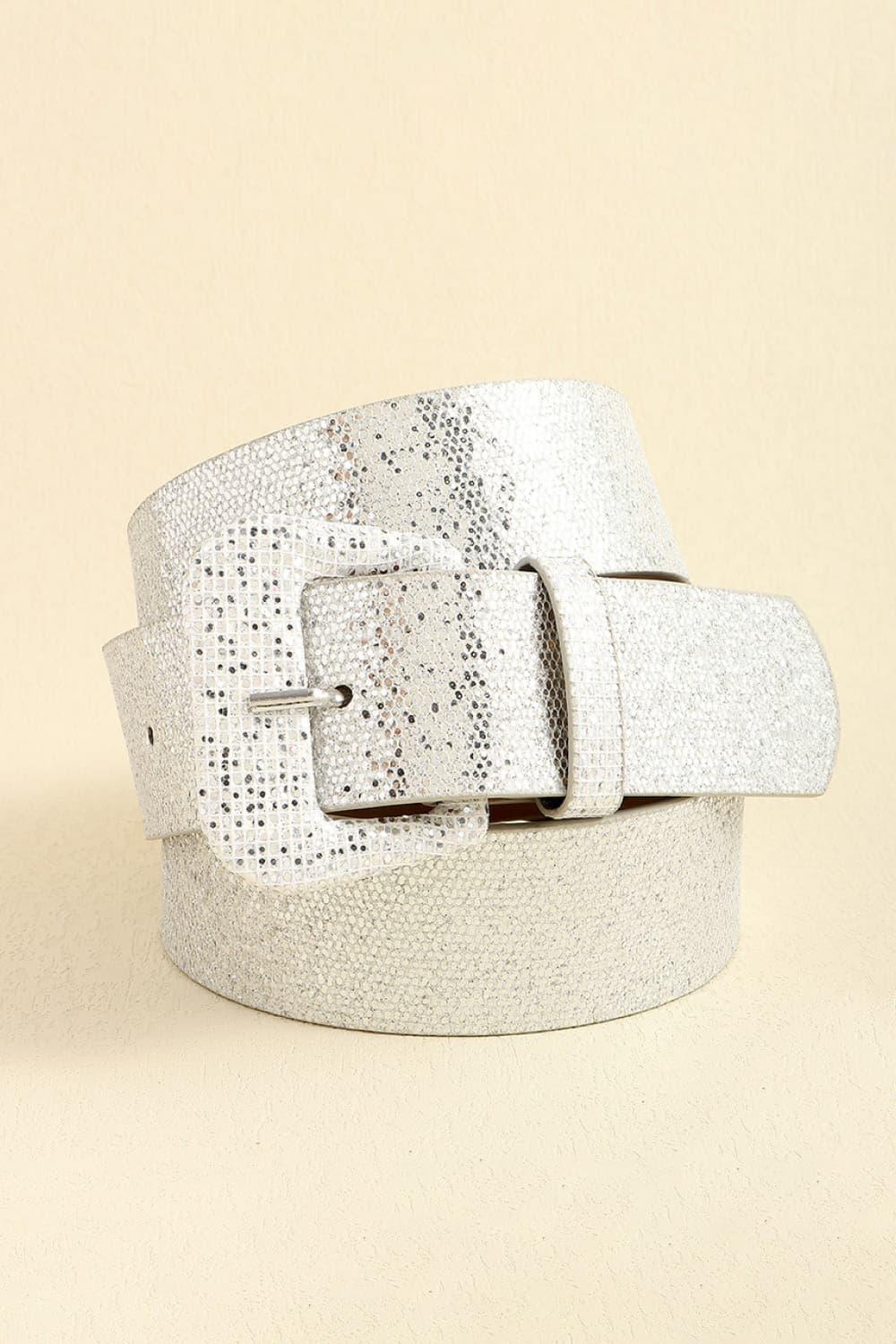 Glitter PU Leather Belt - Lab Fashion, Home & Health