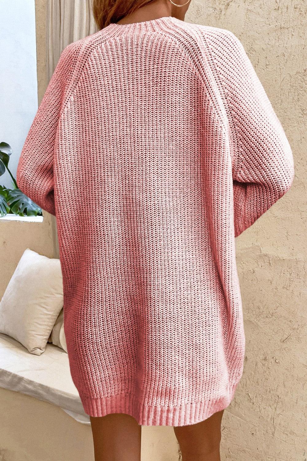 Lace-Up Mini Sweater Dress - Lab Fashion, Home & Health