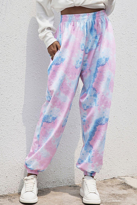 Tie-Dye Joggers with Pockets - Lab Fashion, Home & Health