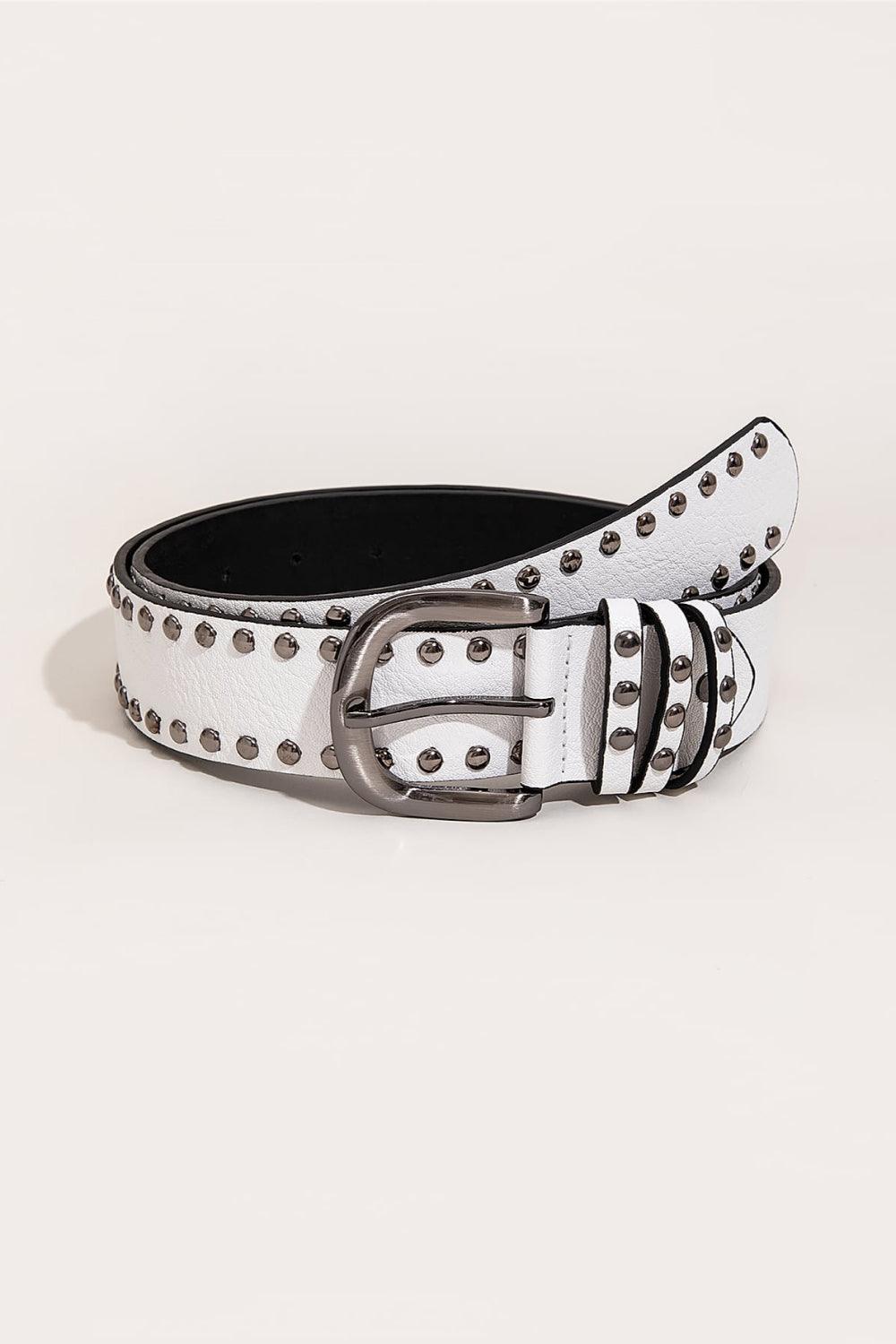 PU Leather Studded Belt - Lab Fashion, Home & Health