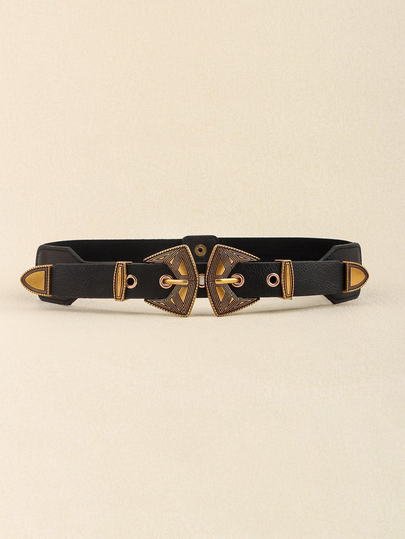 Double Buckle PU Leather Belt - Lab Fashion, Home & Health