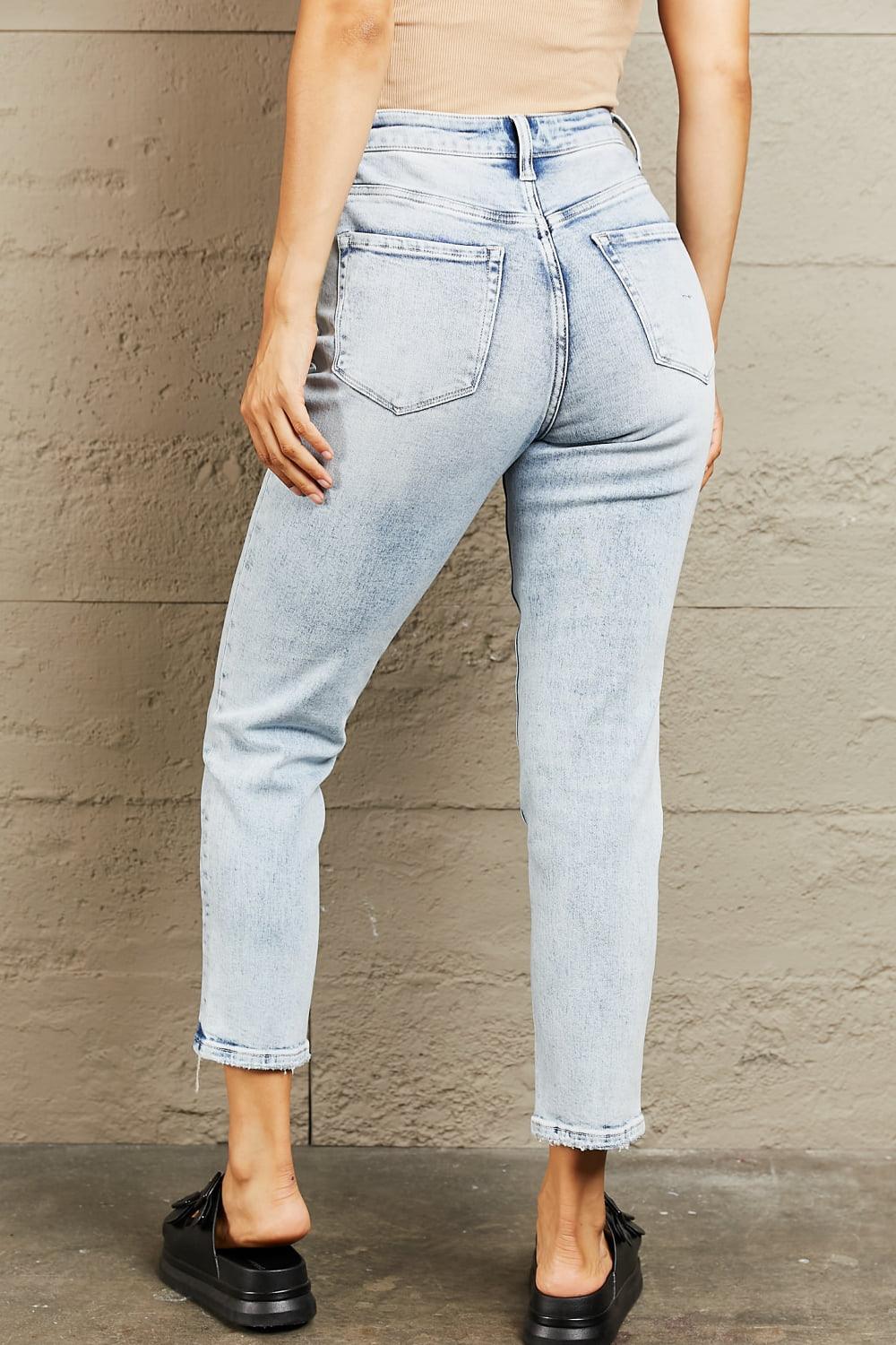BAYEAS High Waisted Accent Skinny Jeans - Lab Fashion, Home & Health