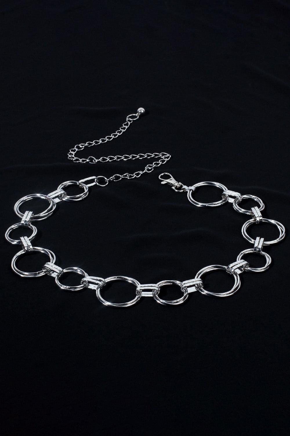 Alloy Chain Circle Shape Belt - Lab Fashion, Home & Health
