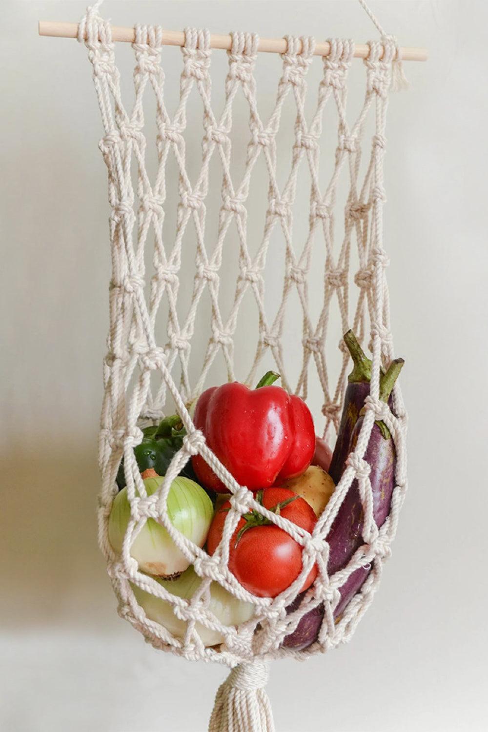 Macrame Basket Wall Hanging - Lab Fashion, Home & Health