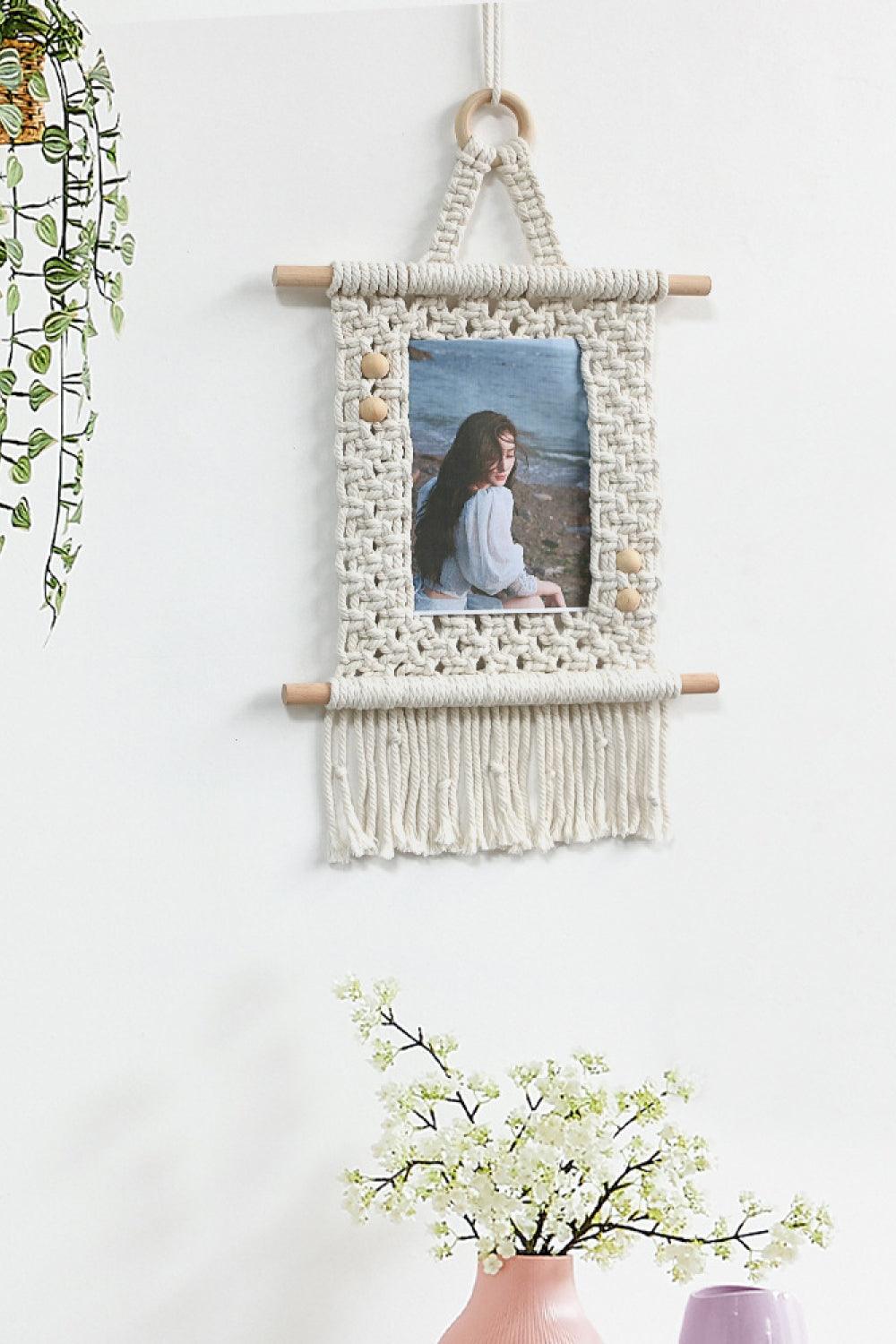 Macrame Photo Frame Wall Decor - Lab Fashion, Home & Health