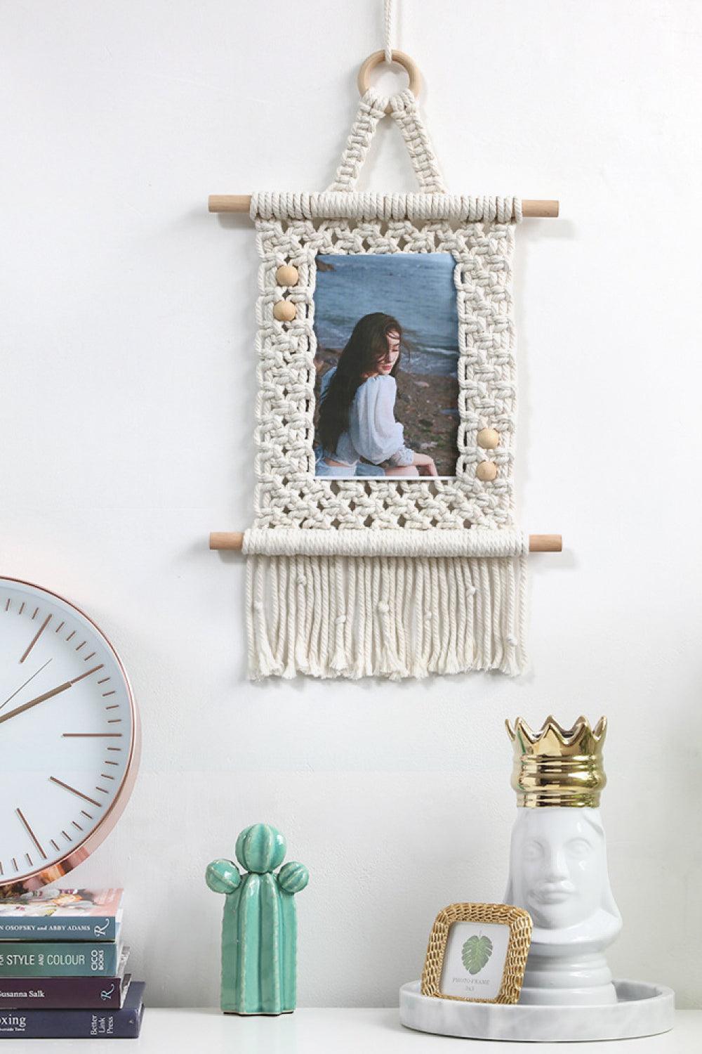 Macrame Photo Frame Wall Decor - Lab Fashion, Home & Health