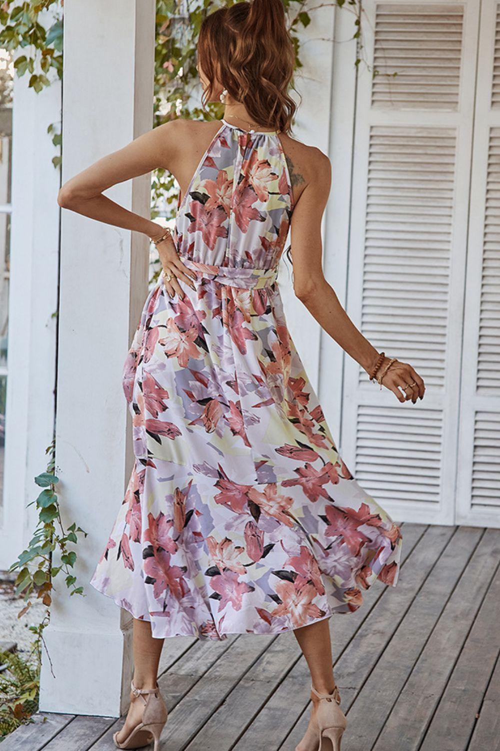 Floral Sleeveless Dress - Lab Fashion, Home & Health