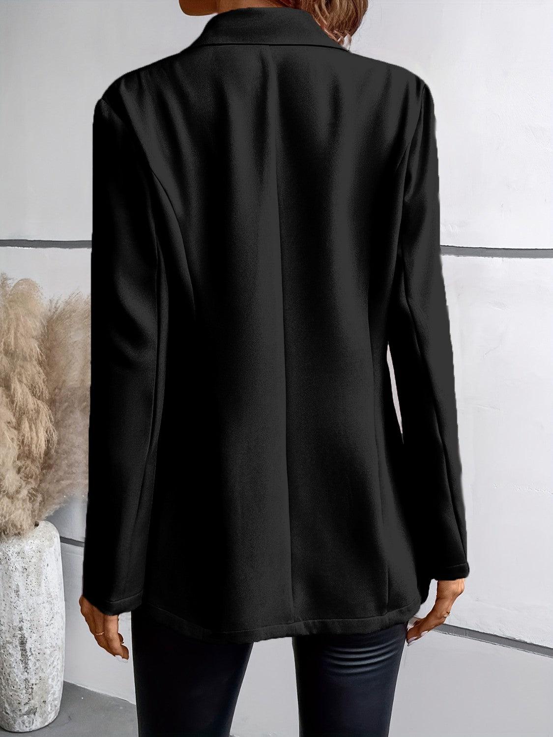One-Button Long Sleeve Blazer - Lab Fashion, Home & Health