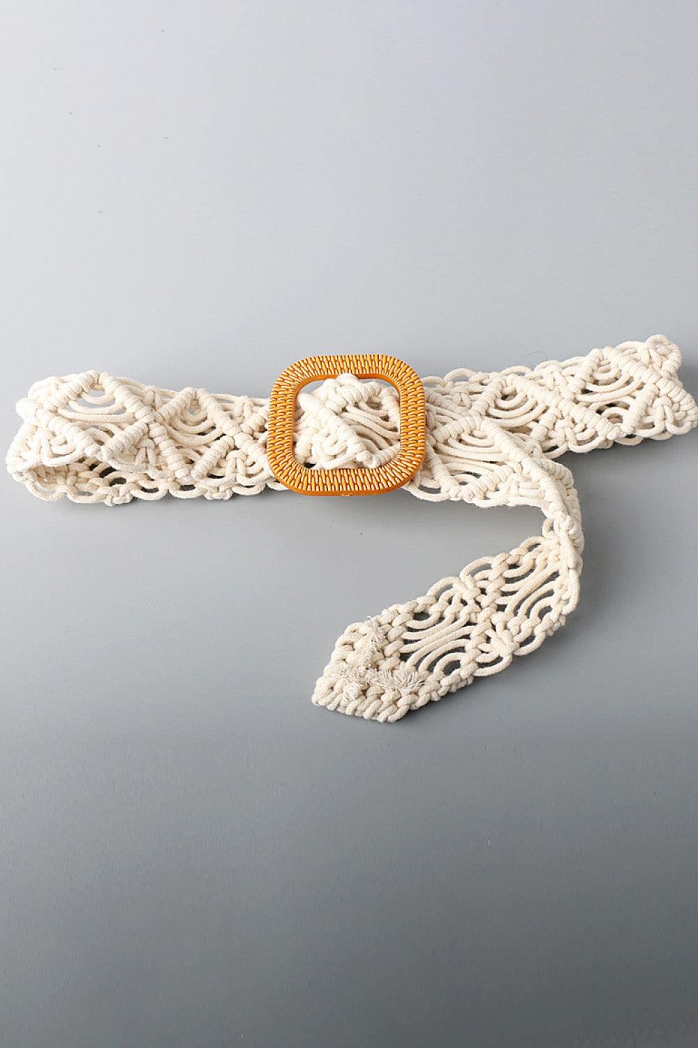 Wide Braid Belt with Resin Buckle - Lab Fashion, Home & Health