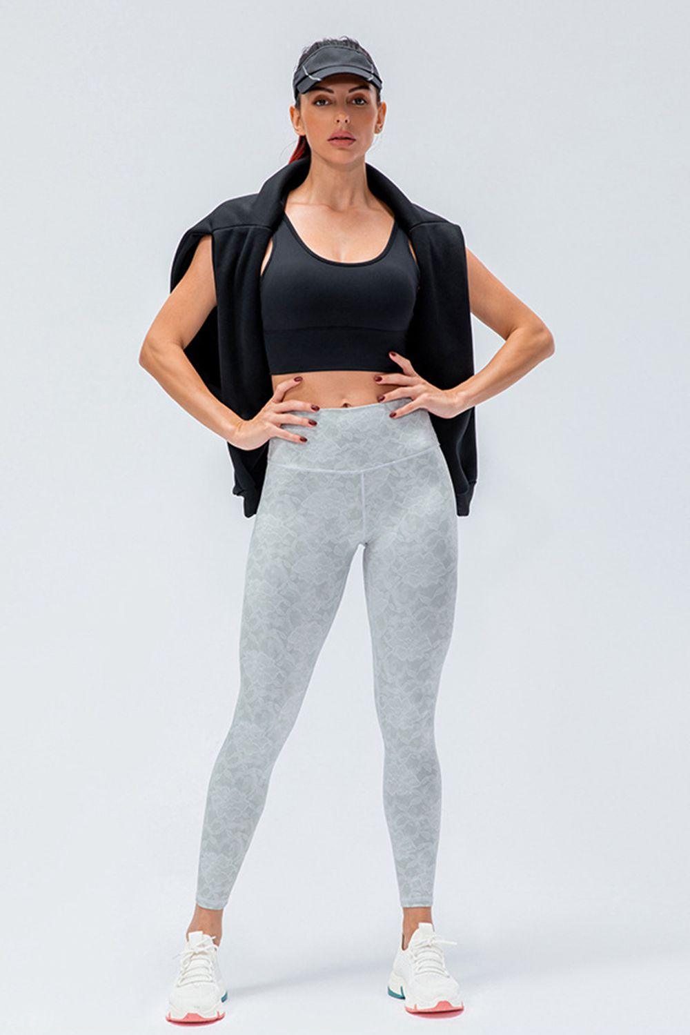 Wide Waistband Slim Fit Active Leggings - Lab Fashion, Home & Health