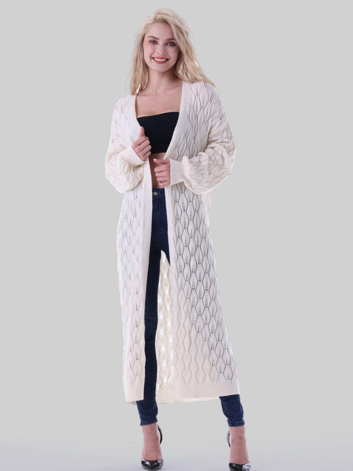 Open Front Longline Cardigan - Lab Fashion, Home & Health