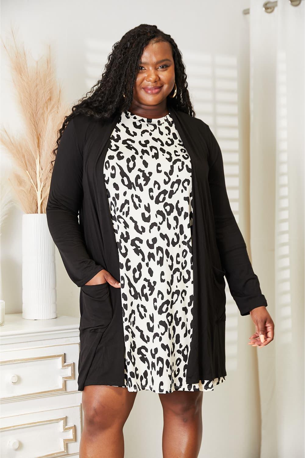 Celeste Full Size Open Front Longline Cardigan with Pockets - Lab Fashion, Home & Health