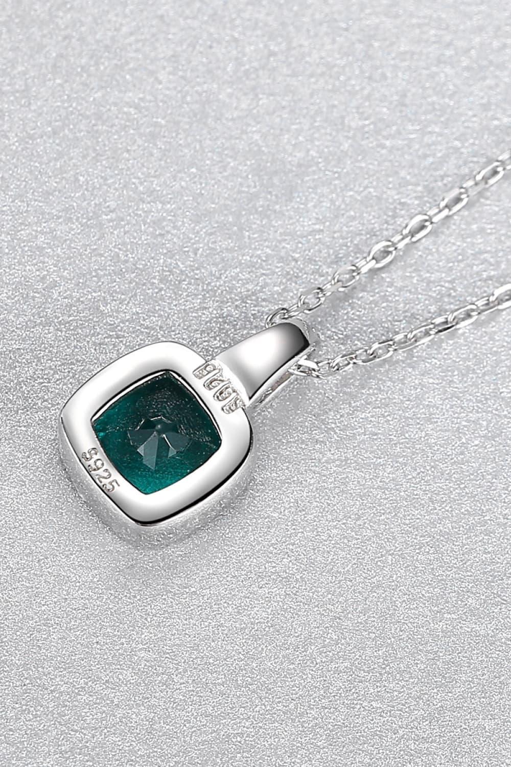 Zircon Pendant 925 Sterling Silver Necklace - Lab Fashion, Home & Health