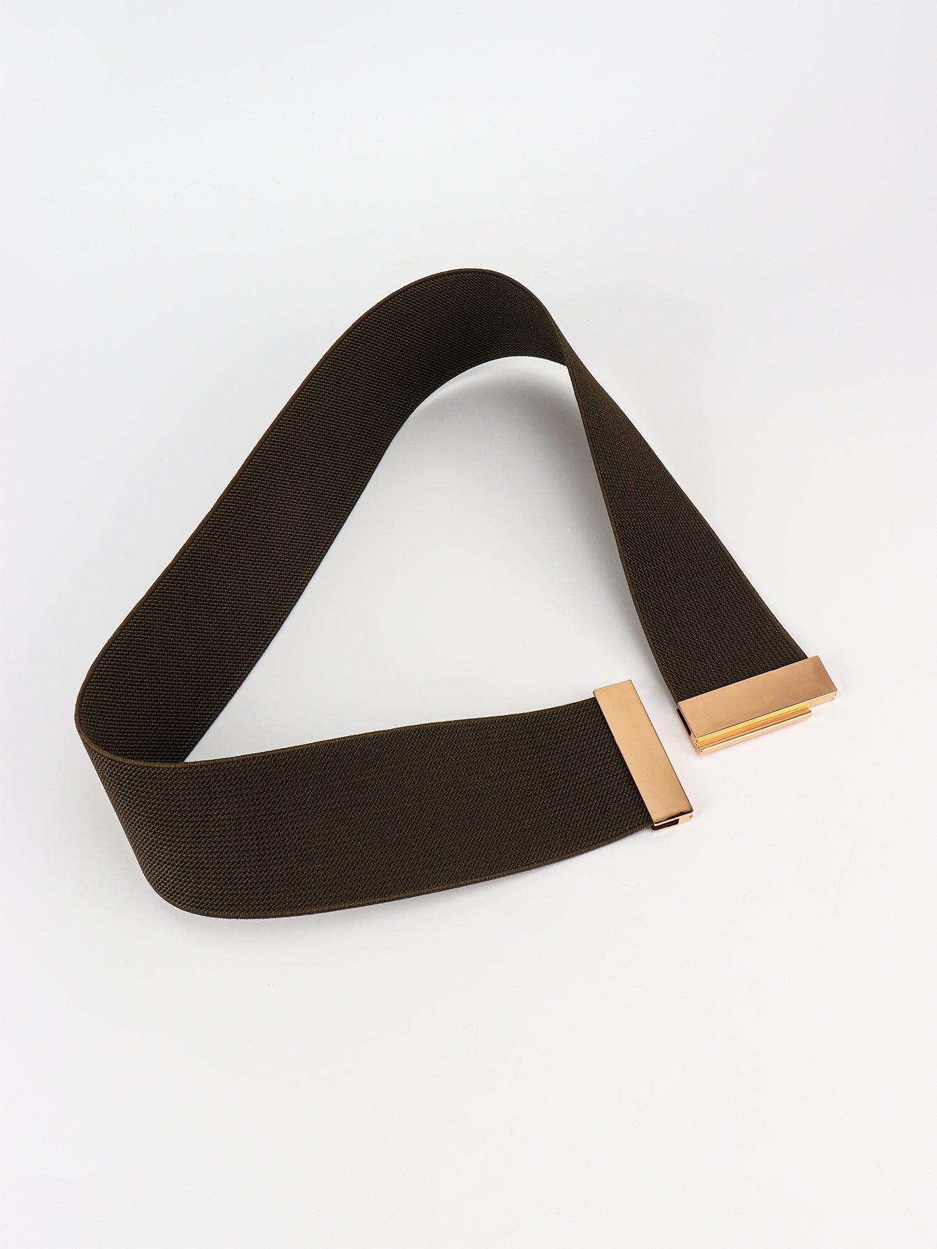 Alloy Buckle Elastic Belt - Lab Fashion, Home & Health