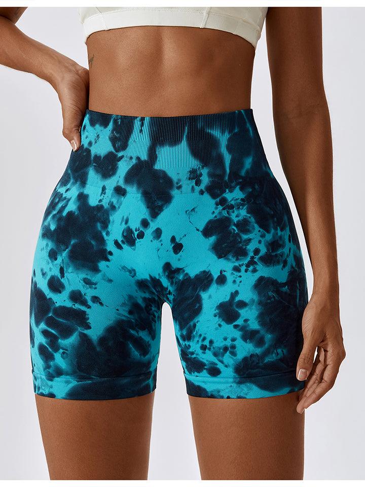 Tie Dye Wide Waistband Sports Shorts - Lab Fashion, Home & Health