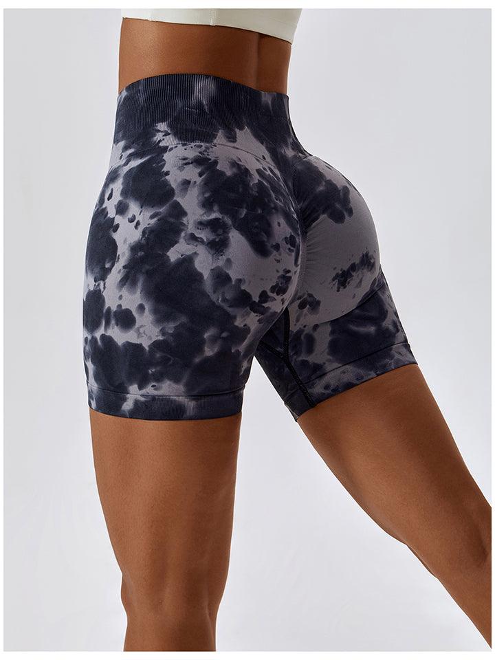 Tie Dye Wide Waistband Sports Shorts - Lab Fashion, Home & Health