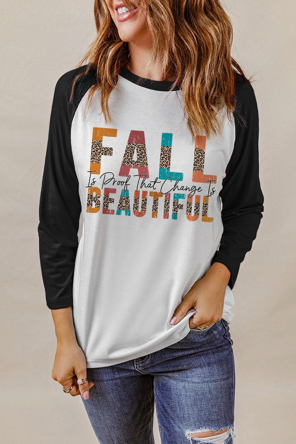 FALL IS PROOF THAT CHANGE IS BEAUTIFUL Graphic Tee - Lab Fashion, Home & Health