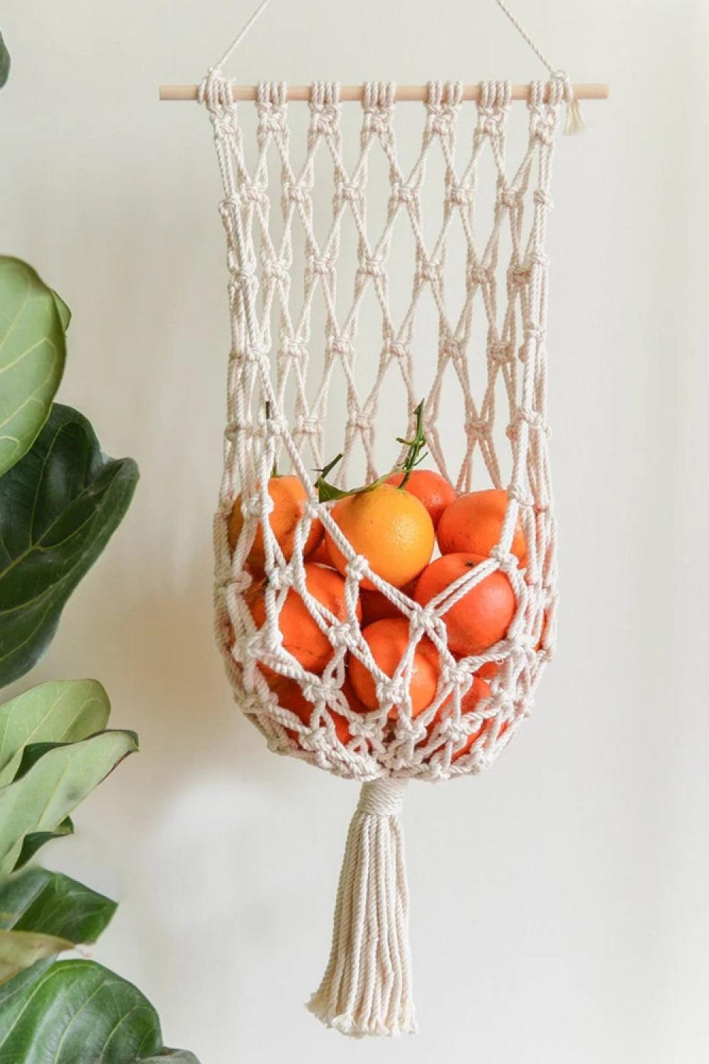 Macrame Basket Wall Hanging - Lab Fashion, Home & Health