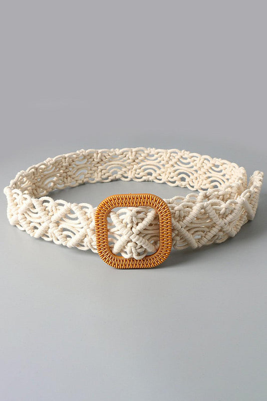 Wide Braid Belt with Resin Buckle - Lab Fashion, Home & Health