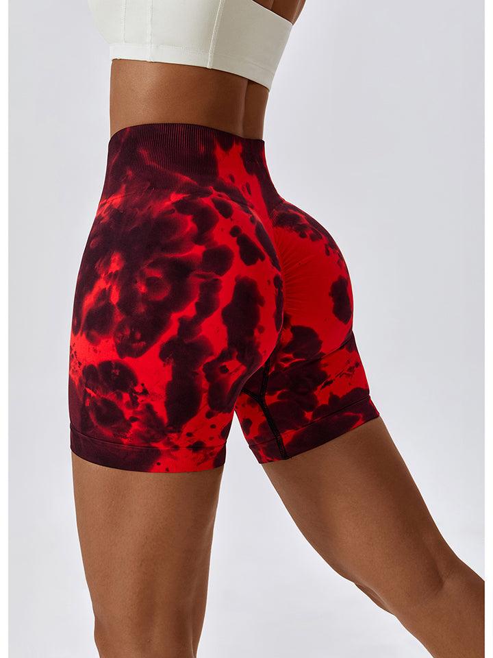 Tie Dye Wide Waistband Sports Shorts - Lab Fashion, Home & Health