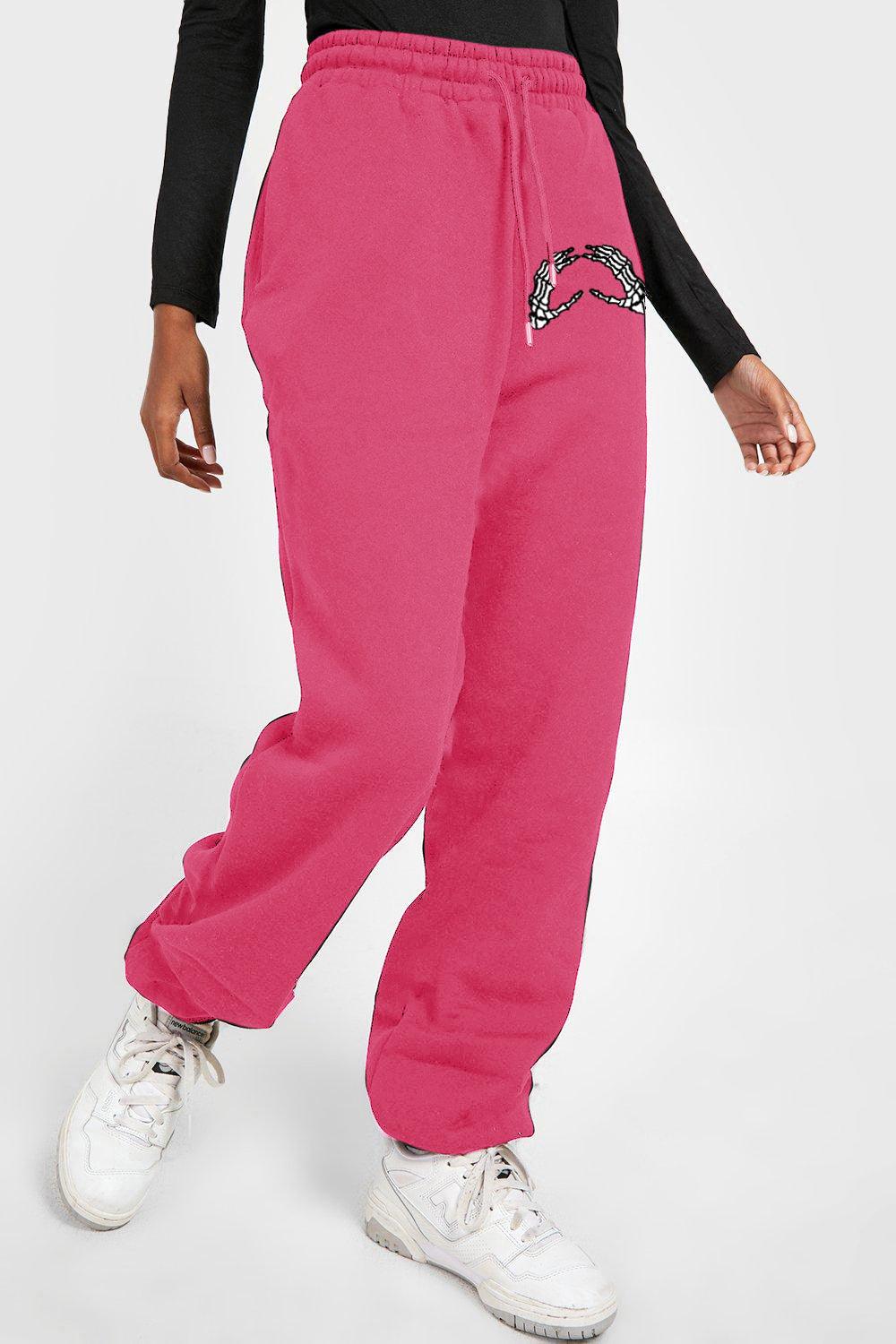 Simply Love Full Size Skeleton Hands Graphic Sweatpants - Lab Fashion, Home & Health