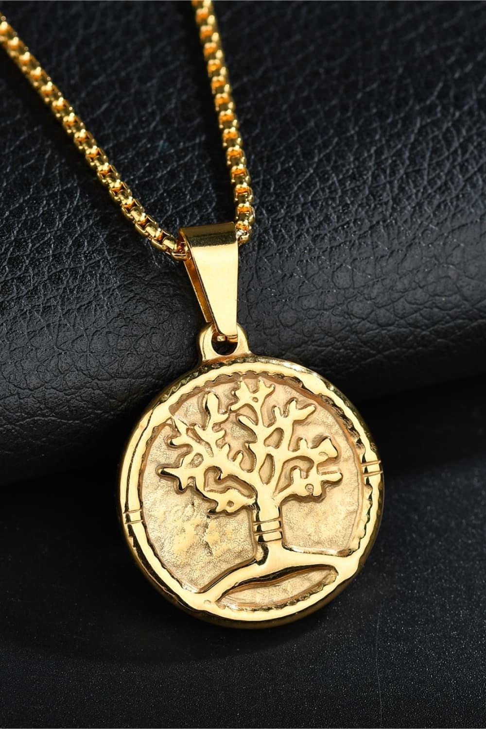 Tree Of Life Pendant Stainless Steel Necklace - Lab Fashion, Home & Health