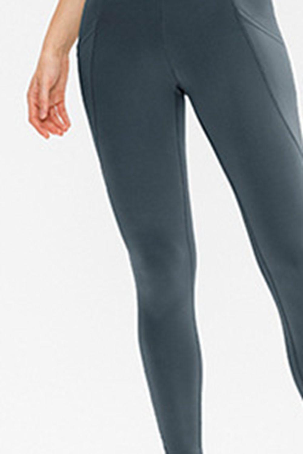Slim Fit Long Active Leggings with Pockets - Lab Fashion, Home & Health